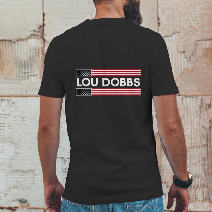 Lou Dobbs Mens Back Print T-shirt Funny Gifts