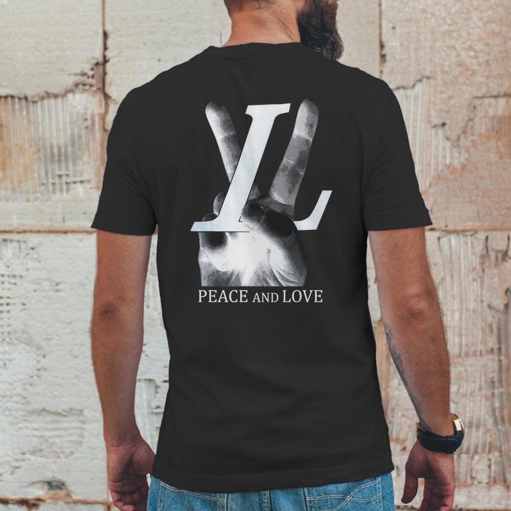 Louis Vuitton Peace And LoveShirt Mens Back Print T-shirt Funny Gifts