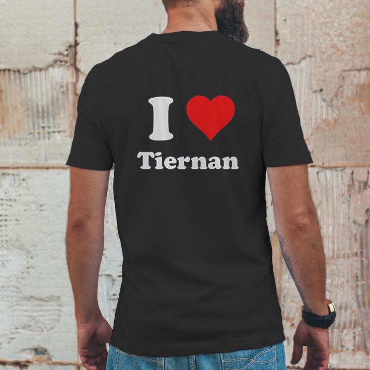 I Love Tiernan I Heart Tiernan Mens Back Print T-shirt Funny Gifts