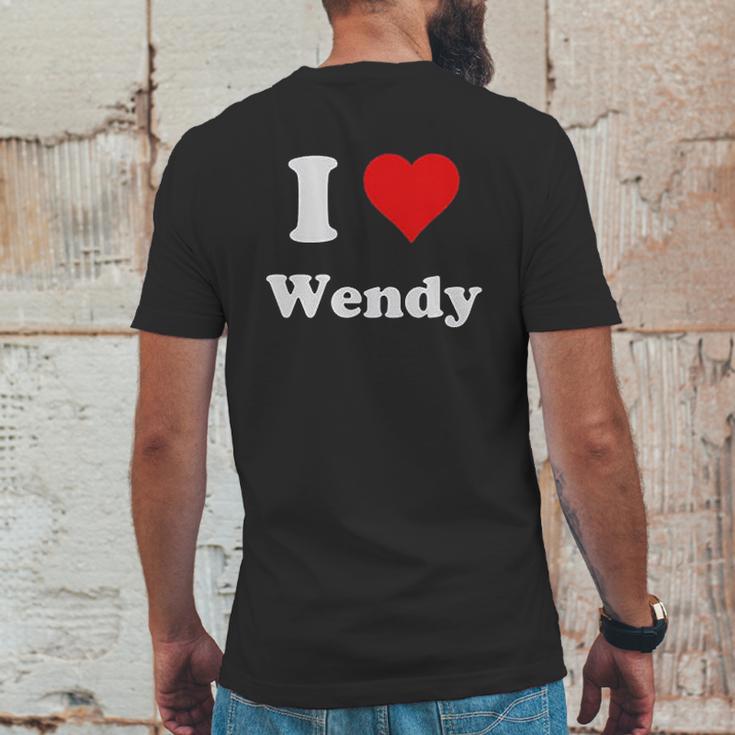 I Love Wendy Mens Back Print T-shirt Funny Gifts