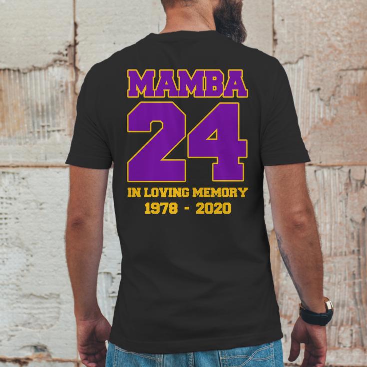 In Loving Memory Mamba 24 Tribute Graphic Design Printed Casual Daily Basic Mens Back Print T-shirt Funny Gifts