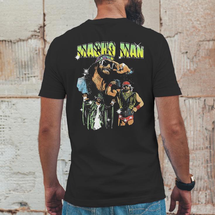 Macho Man Art Mens Back Print T-shirt Funny Gifts