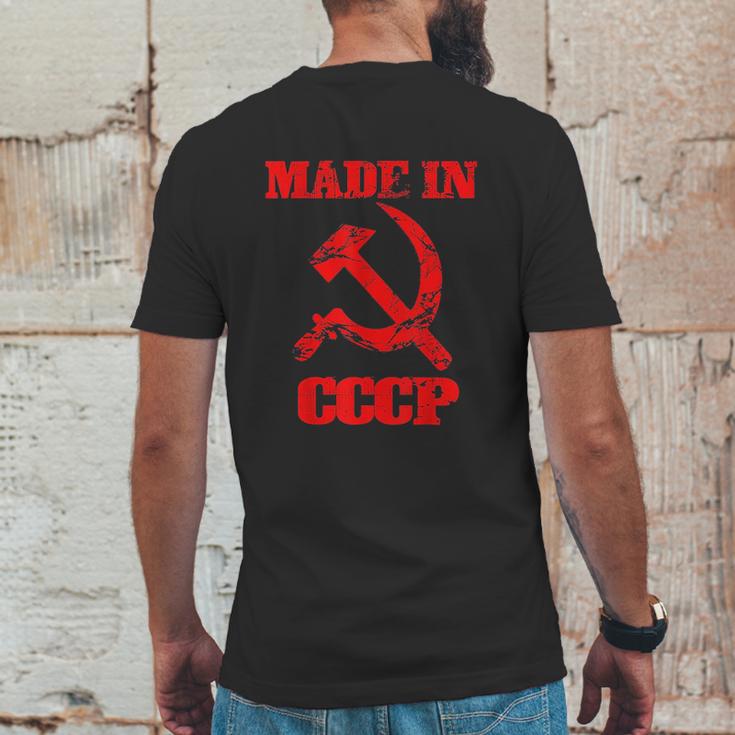 Made In Cccp Original Russia Proud Cccp Gift Mens Back Print T-shirt Funny Gifts