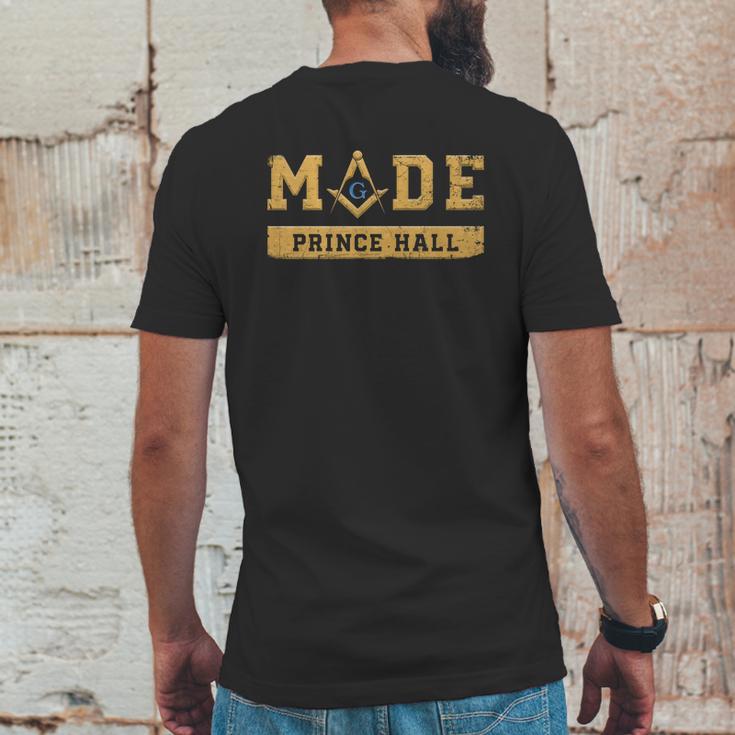 Mens Made Pha Freemason Prince Hall Mason Masonic Mens Back Print T-shirt Funny Gifts