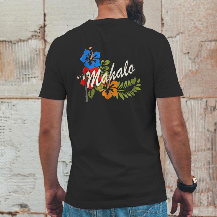 Mahalo Aloha Hawaiian Mens Back Print T-shirt Funny Gifts