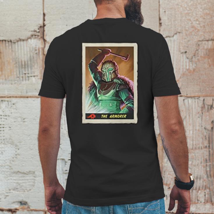 The Mandalorian The Armorer Trading Card Mens Back Print T-shirt Funny Gifts