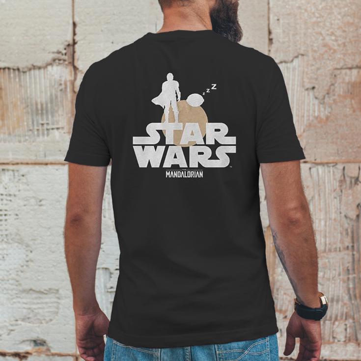 The Mandalorian Gifts Mens Back Print T-shirt Funny Gifts