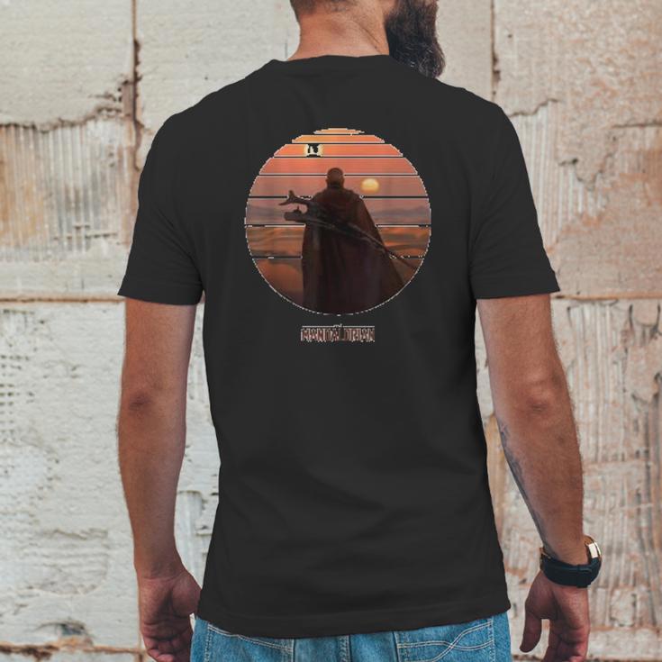 The Mandalorian Boba Fett On Tatooine Mens Back Print T-shirt Funny Gifts