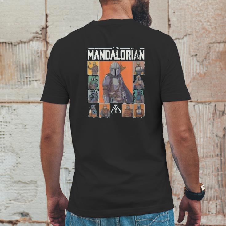 The Mandalorian Character Grid This Is The Way Mens Back Print T-shirt Funny Gifts