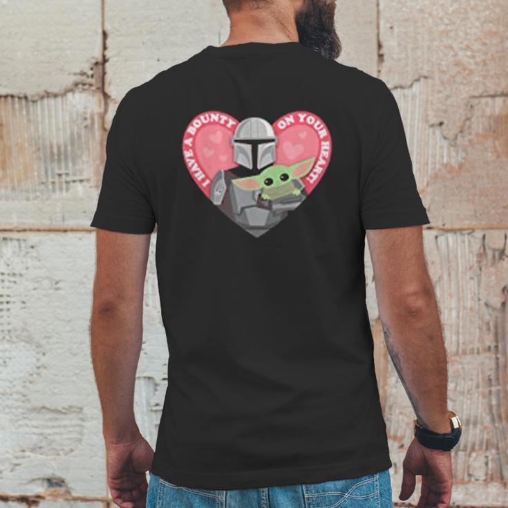 The Mandalorian The Child I Have A Bounty On Your Heart Mens Back Print T-shirt Funny Gifts