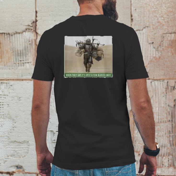 The Mandalorian And The Child Funny Meme Mens Back Print T-shirt Funny Gifts