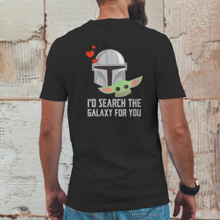 The Mandalorian Id Search The Galaxy For You Mens Back Print T-shirt Funny Gifts