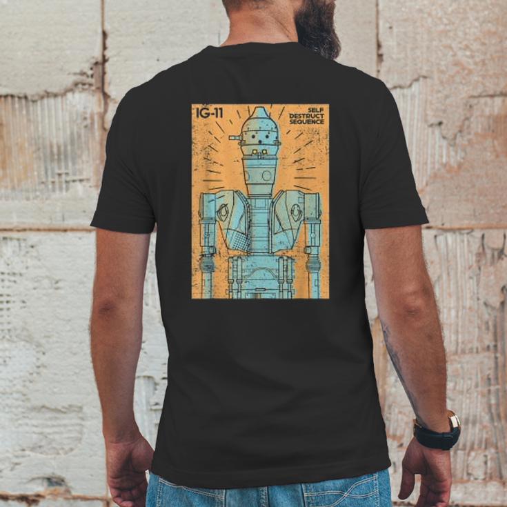 The Mandalorian Ig 11 Self Destruct Sequence Mens Back Print T-shirt Funny Gifts