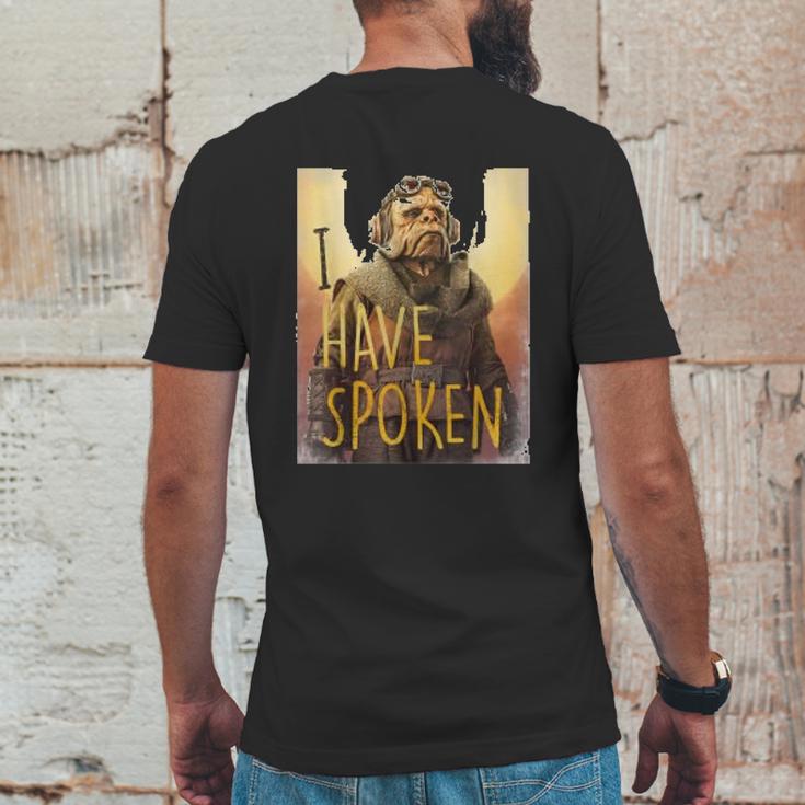 The Mandalorian Kuiil I Have Spoken Mens Back Print T-shirt Funny Gifts