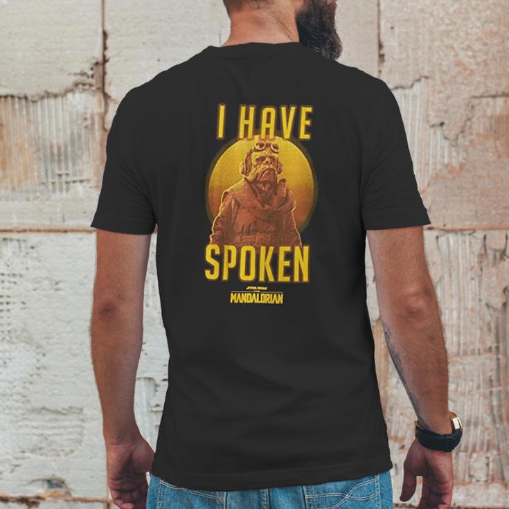 The Mandalorian I Have Spoken Mens Back Print T-shirt Funny Gifts