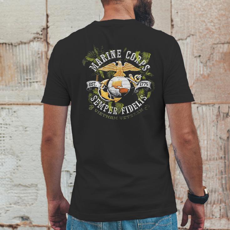 Marine Corps Usmc Vietnam Vet Mens Back Print T-shirt Funny Gifts