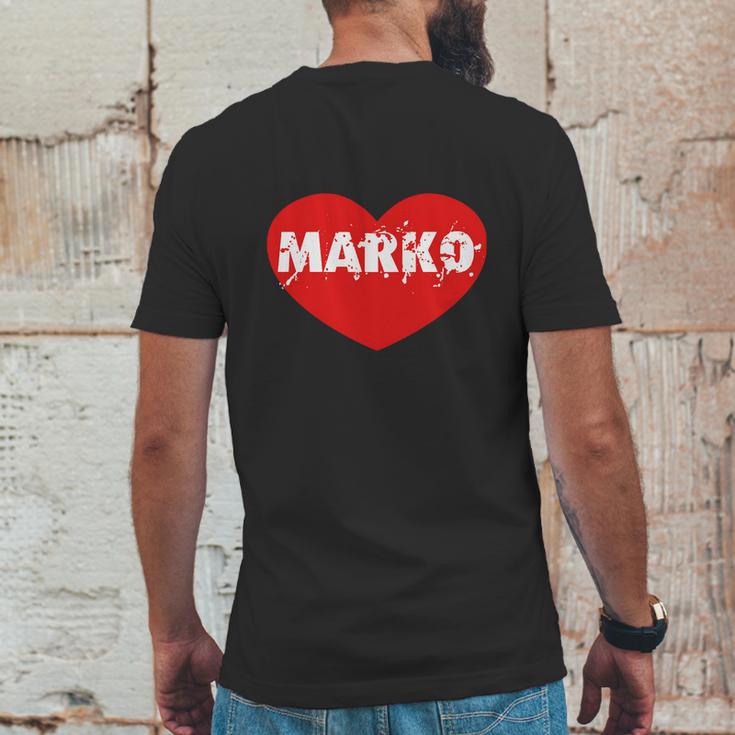 Marko Mens Back Print T-shirt Funny Gifts