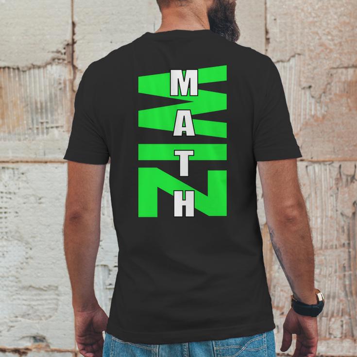 Math Wiz Logo Mens Back Print T-shirt Funny Gifts