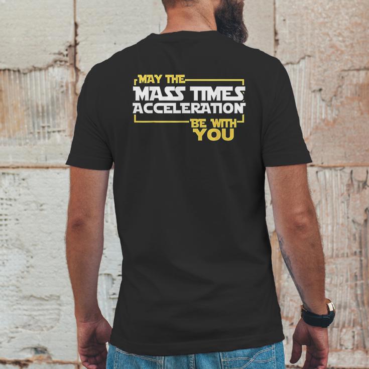 May Times Acceleration Be With You Science Fun Men Mens Back Print T-shirt Funny Gifts