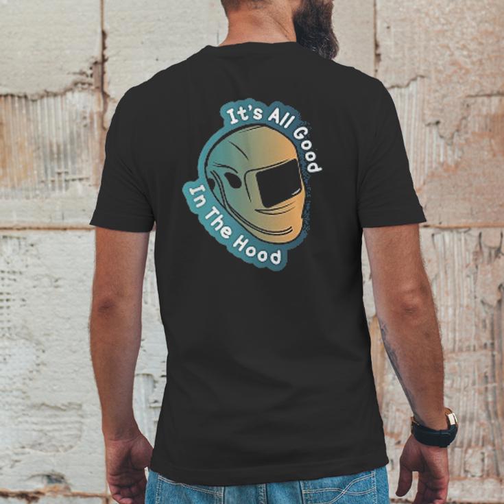 Mechanic Its All Food In The Hood Mens Back Print T-shirt Funny Gifts