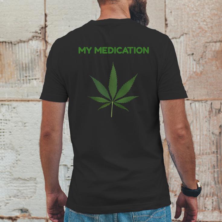 My Medication Marijuana Cannabis Tank Top Mens Back Print T-shirt Funny Gifts