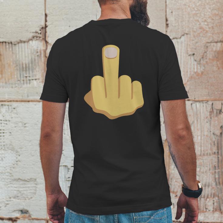 Middle Finger Emoji Tshirt Mens Back Print T-shirt Funny Gifts