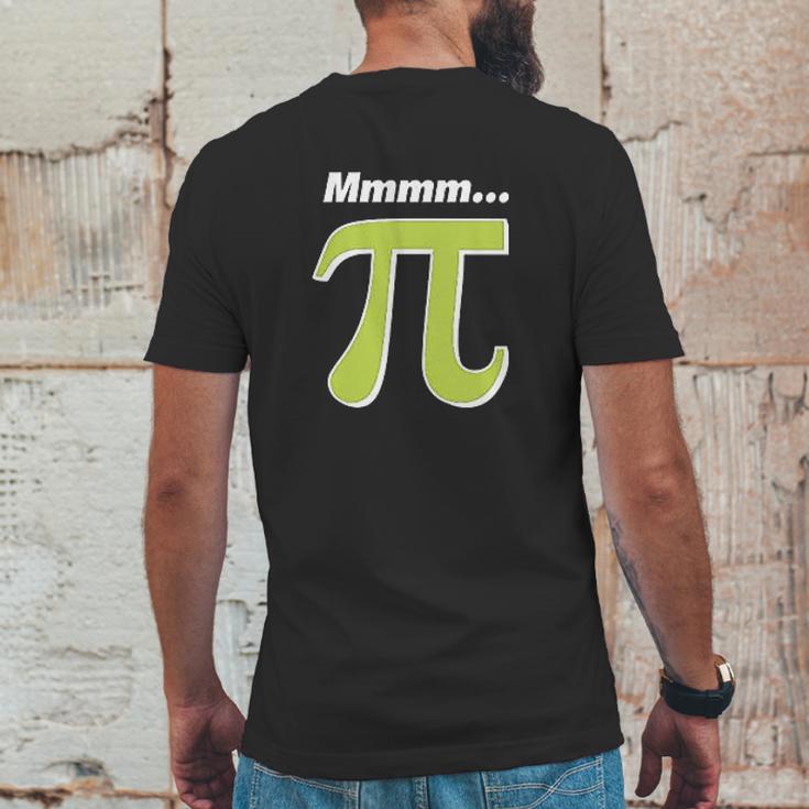 Mmm Pi Funny Pi Day Math Joke Mens Back Print T-shirt Funny Gifts