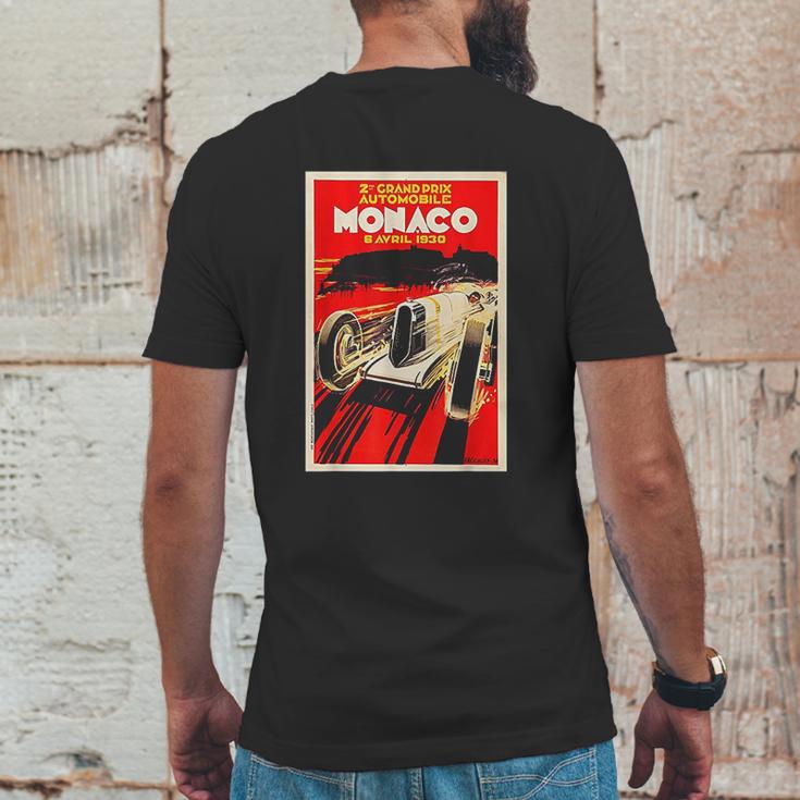 Monaco Vintage Grand Prix 1930 Race Car Mens Back Print T-shirt Funny Gifts