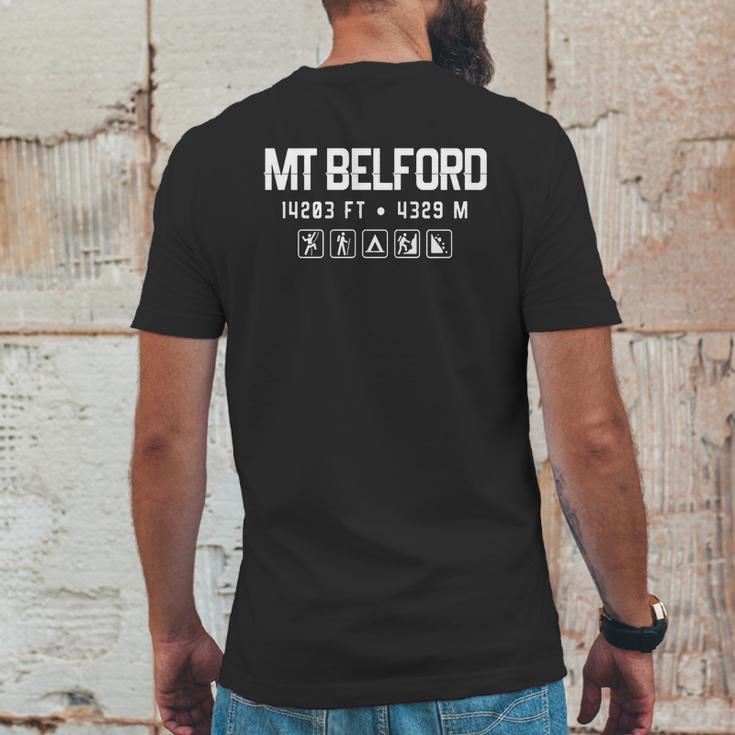 Mt Belford Colorado Mountain 14Er Shirt Mens Back Print T-shirt Funny Gifts