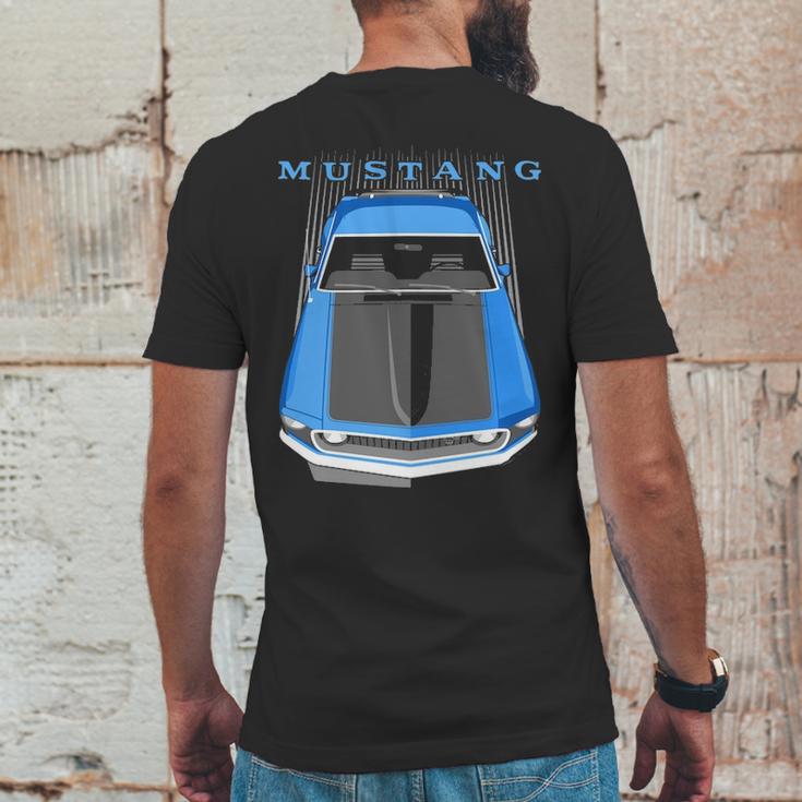 Mustang Boss 69 Blue Mens Back Print T-shirt Funny Gifts