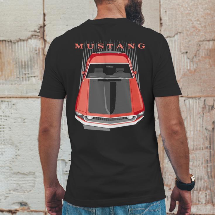 Mustang Boss 69 Red Mens Back Print T-shirt Funny Gifts