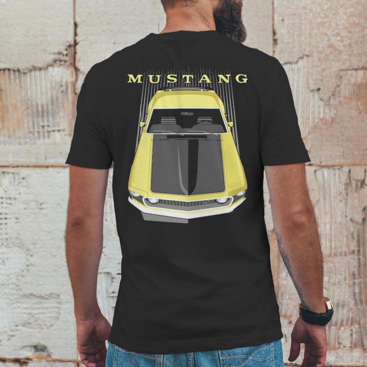 Mustang Boss 69 Yellow Mens Back Print T-shirt Funny Gifts