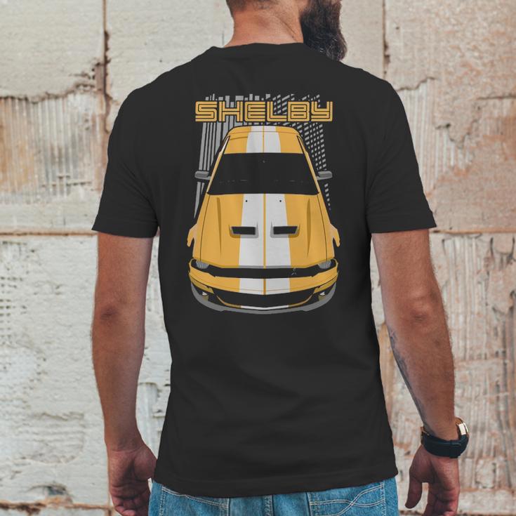 Mustang Shelby Gt500 2007 2009 Yellow Mens Back Print T-shirt Funny Gifts