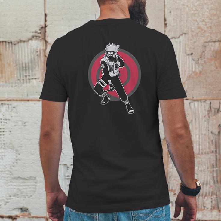 Naruto Shippuden Kakashi Circle With Kanji Mens Back Print T-shirt Funny Gifts