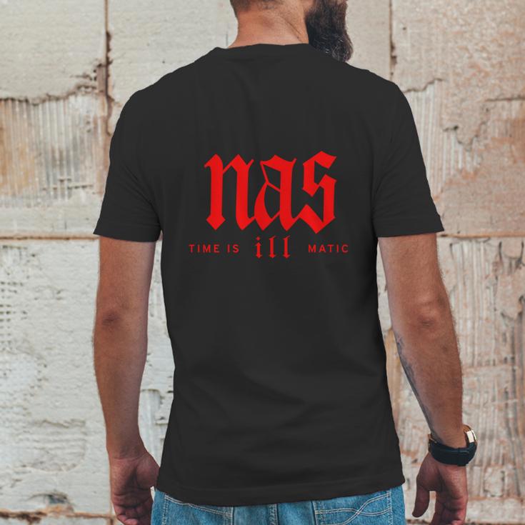 Nas Time Is Ill Matic Mens Back Print T-shirt Funny Gifts