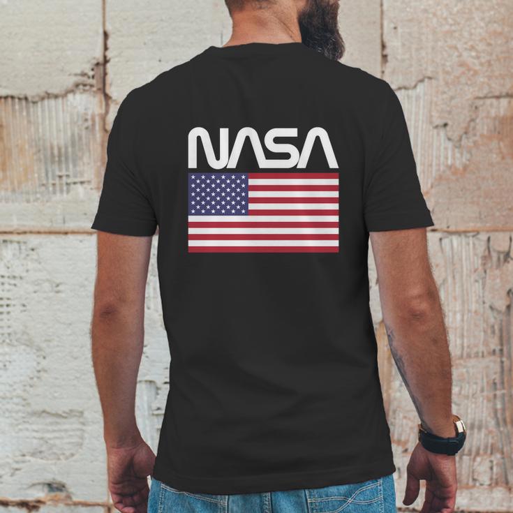 Nasa 4Th Of July American Flag Space Astronaut Shirt Mens Back Print T-shirt Funny Gifts