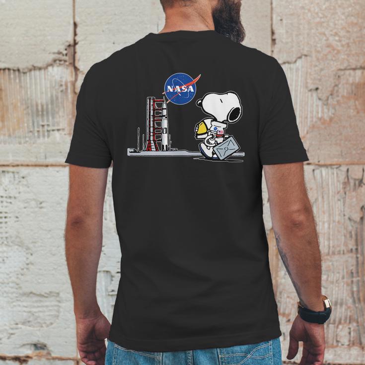 Nasa Snoopy Astronaut T-Shirt Mens Back Print T-shirt Funny Gifts