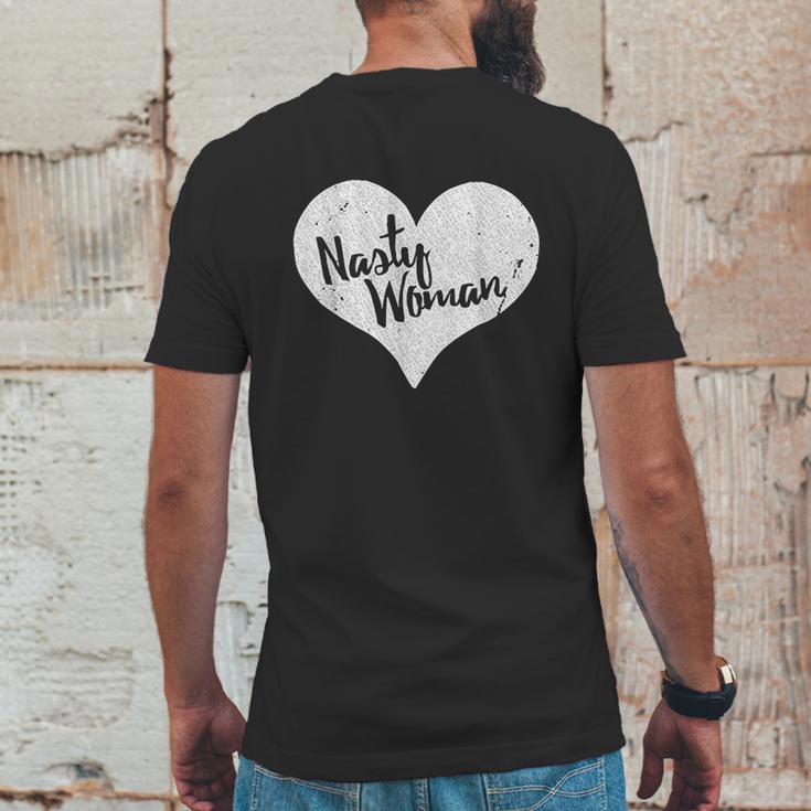 Nasty Woman Heart Mens Back Print T-shirt Funny Gifts