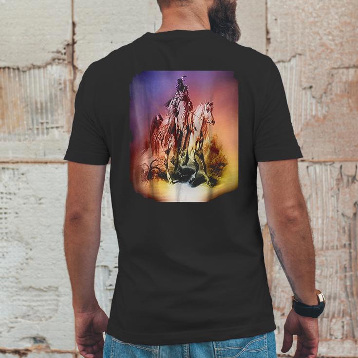 Nativeink Indian Blackfoot Hunter Clothes Apparel Blackfeet Mens Back Print T-shirt Funny Gifts