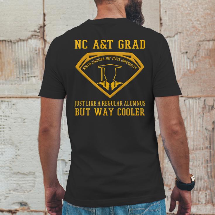 Nc AGrad North Carolina A T State University Mens Back Print T-shirt Funny Gifts