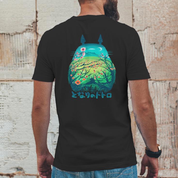 Neighbor Totoro T-Shirt Mens Back Print T-shirt Funny Gifts