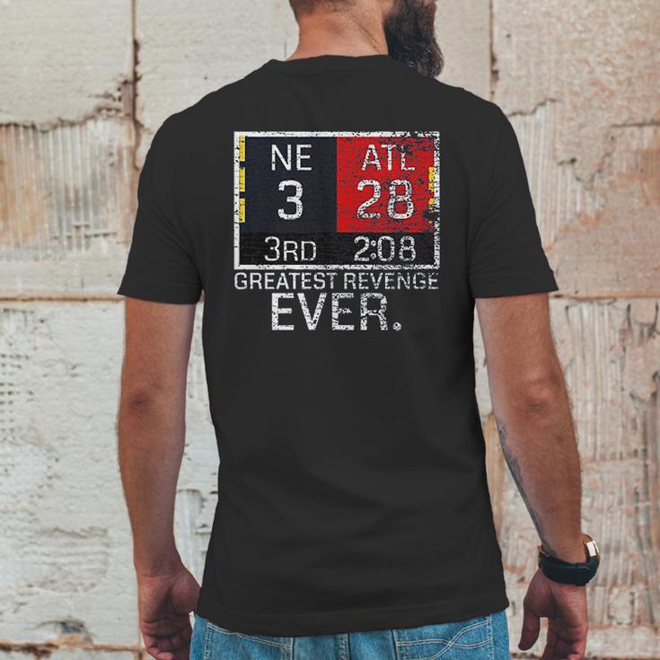 New England 3 Atlanta 28 Greatest Revenge Ever Mens Back Print T-shirt Funny Gifts