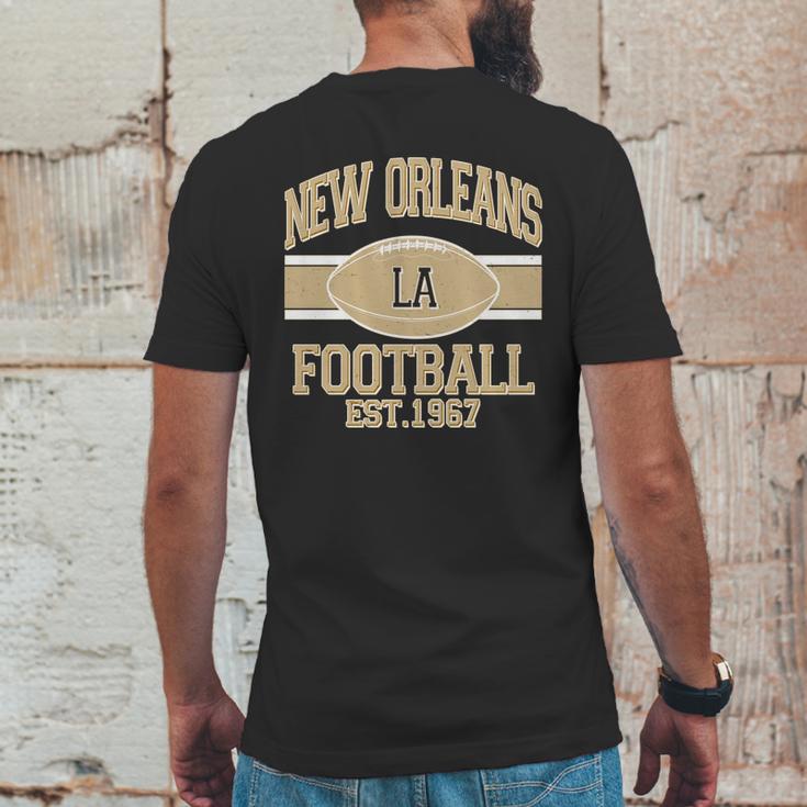 New Orleans La Football Vintage Sports Logo Mens Back Print T-shirt Funny Gifts