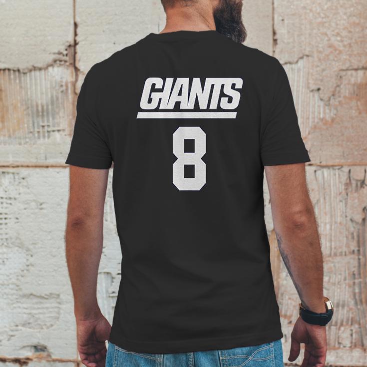 Nfl New York Giants Daniel Jones Team Mens Back Print T-shirt Funny Gifts