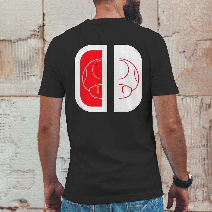 Nintendo Switch Mario Shroom Shirt Mens Back Print T-shirt Funny Gifts