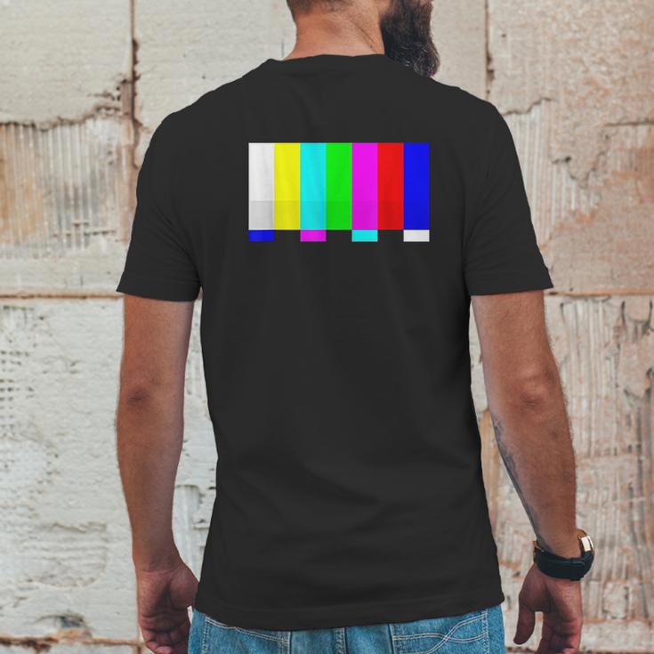 No Signal Television Screen Color Bars Test Pattern Mens Back Print T-shirt Funny Gifts