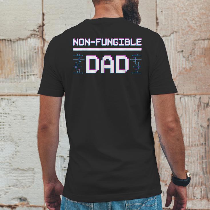 Non-Fungible Dad Token Nfts Crypto Art Father Blockchain Mens Back Print T-shirt Funny Gifts