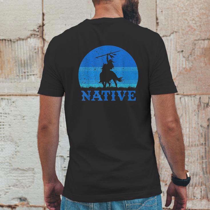 Northwest Native American Knight Pride Mountain Warrior Mens Back Print T-shirt Funny Gifts