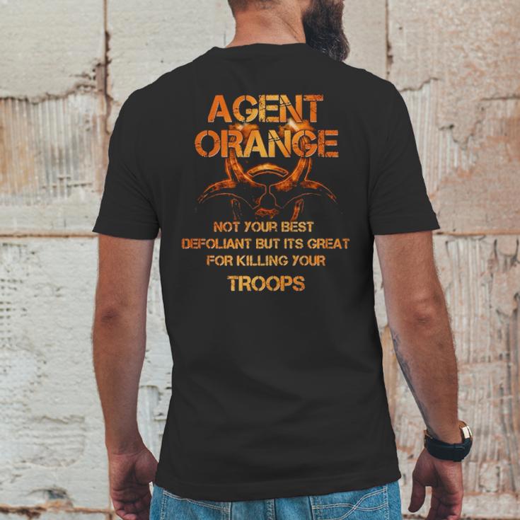 Not Your Best Defoliant Agent Orange Veteran Mens Back Print T-shirt Funny Gifts