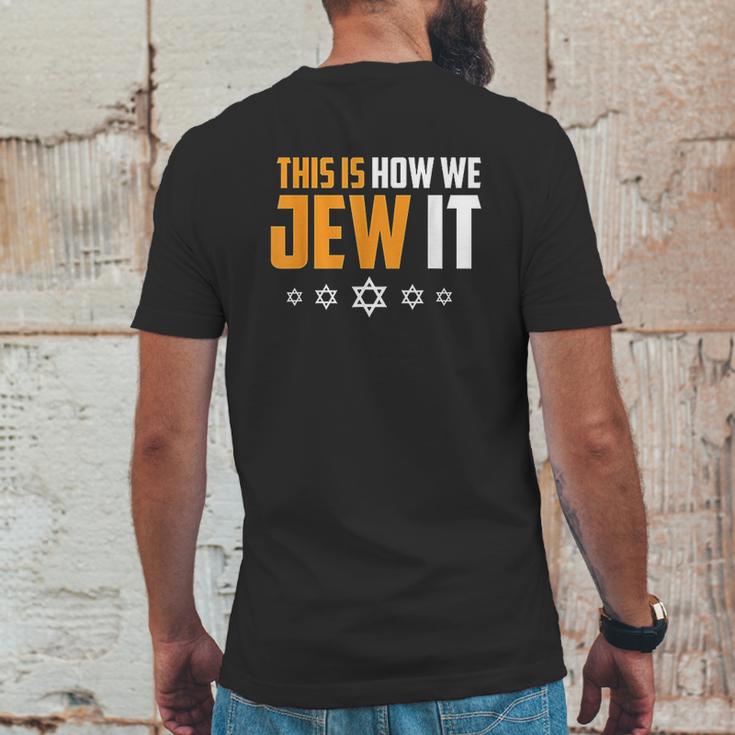 This Is Not How We Jew It Mens Back Print T-shirt Funny Gifts